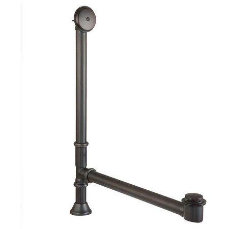 Premier Copper Products Premier Waste and Overflow Kit with Pop Up Drain for Free Standing Bath Tub in Oil Rubbed Bronze D-500ORB